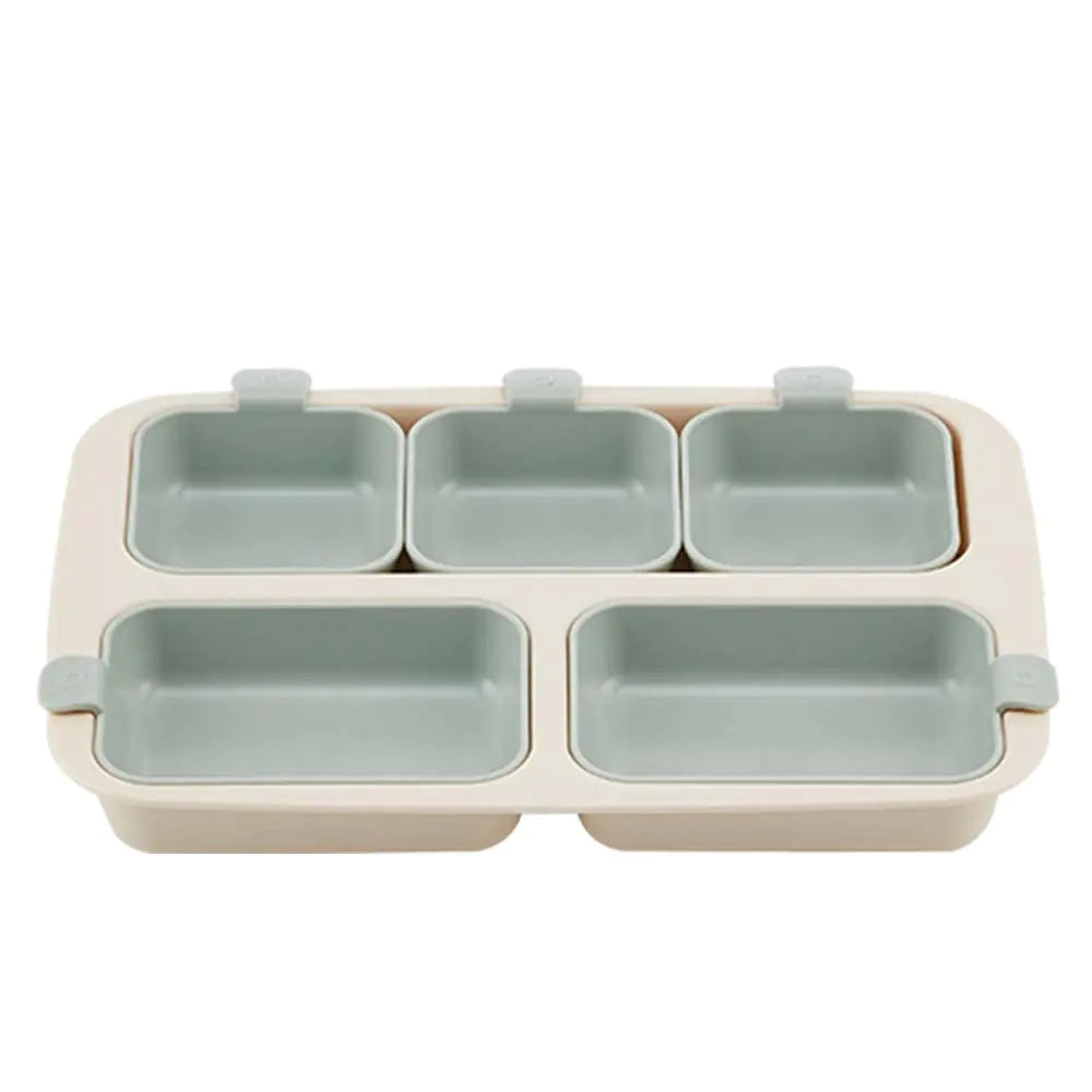 NESTIQUE Silicone Plates for Baby & Toddlers Divided Plates Design | Microwave & Dishwasher Safe BPA Free Toddler Plates Baby Food Tray | Baby Kids Plates Vanilla Mint