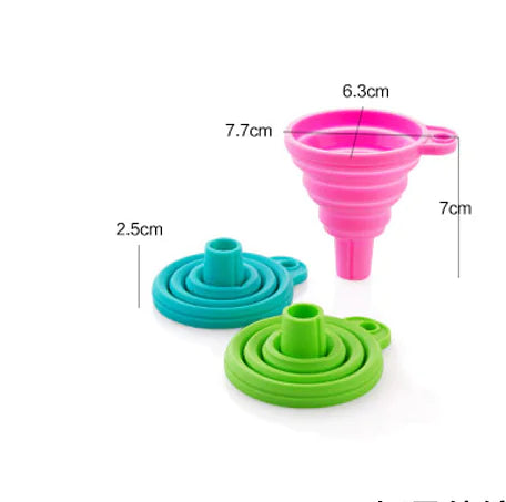 Silicone Folding Funnel - Food Grade Collapsible Design