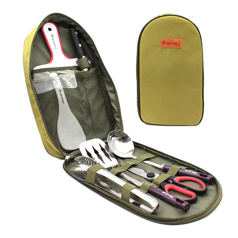Outdoor Camping Cookware Set with BBQ Tools