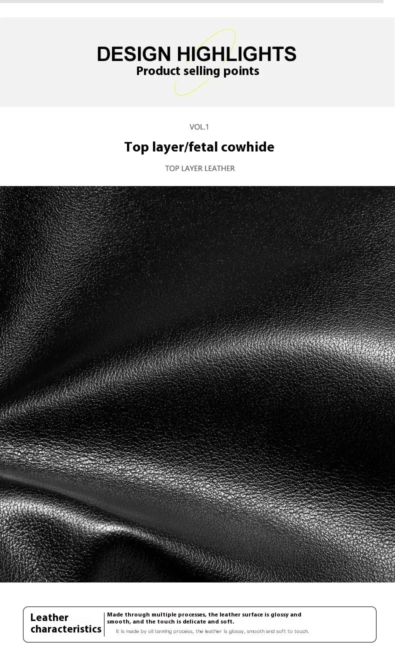 Men's Real-leather Business Handbag 14 Inch