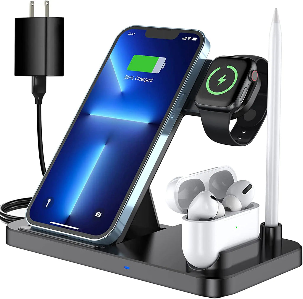 3-in-1 Wireless Charger & Stand for Phones and Watches
