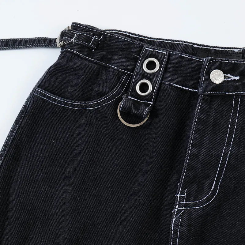 Fashion Punk Rock Cargo Jeans Men