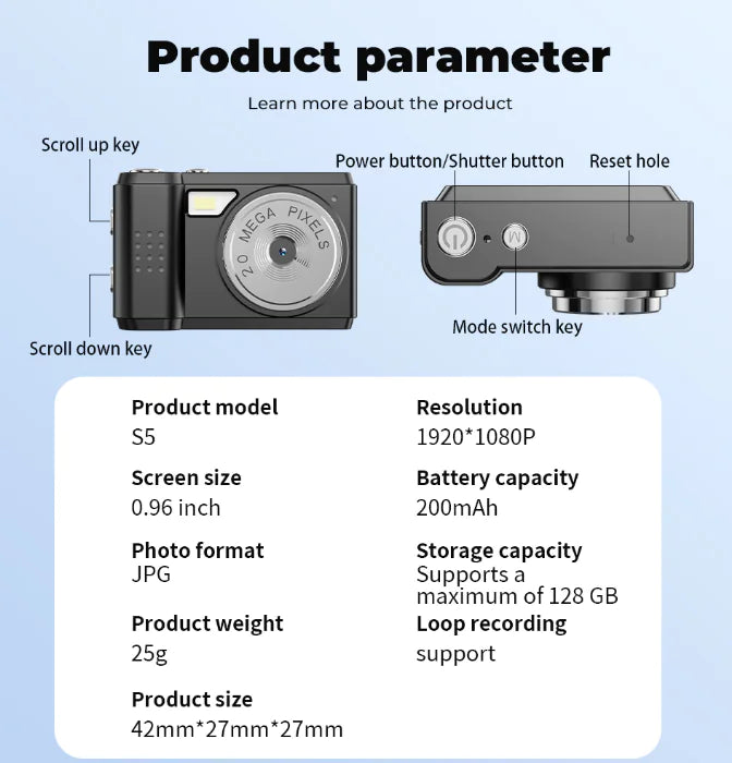 Thumb Camera Campus CCD Camera Children Digital