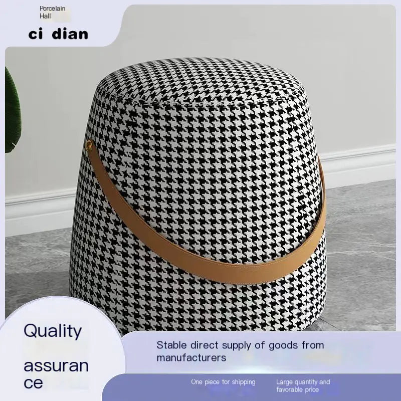 Creative Chair with Houndstooth Design for Living Room