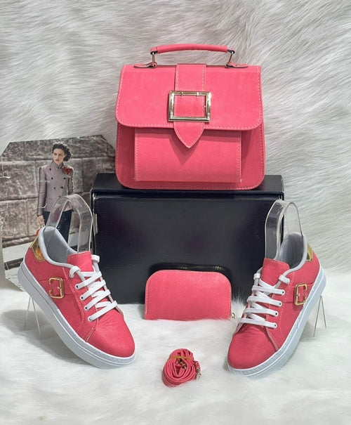 Crossbody Bag Shoes Matching Set