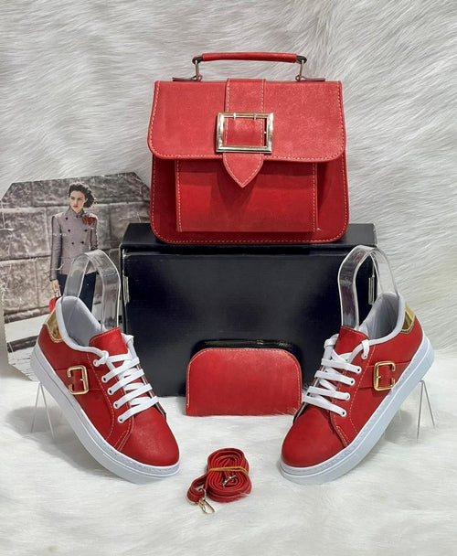 Crossbody Bag Shoes Matching Set