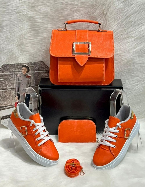 Crossbody Bag Shoes Matching Set