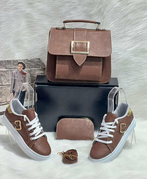 Crossbody Bag Shoes Matching Set