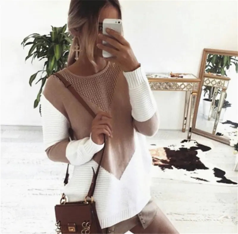 2019 Women's Fall Winter Stylish Loose Knit Sweater