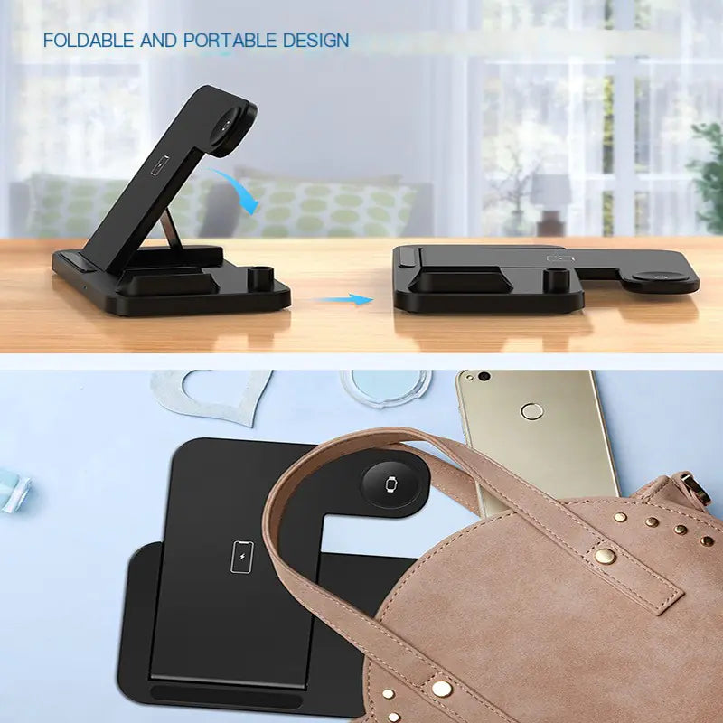 3-in-1 Wireless Charger & Stand for Phones and Watches
