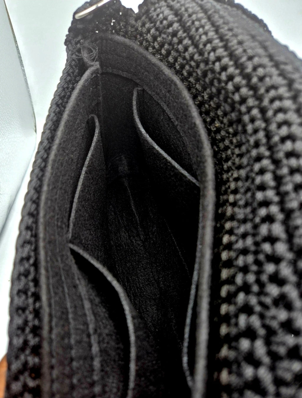 Medium-Sized Hand-Knitted Crochet shoulder handbag