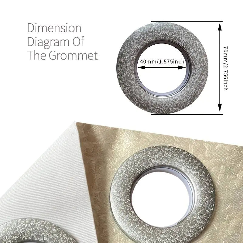 Luxury Flower Laser Patched Fleece Embroidery Curtains