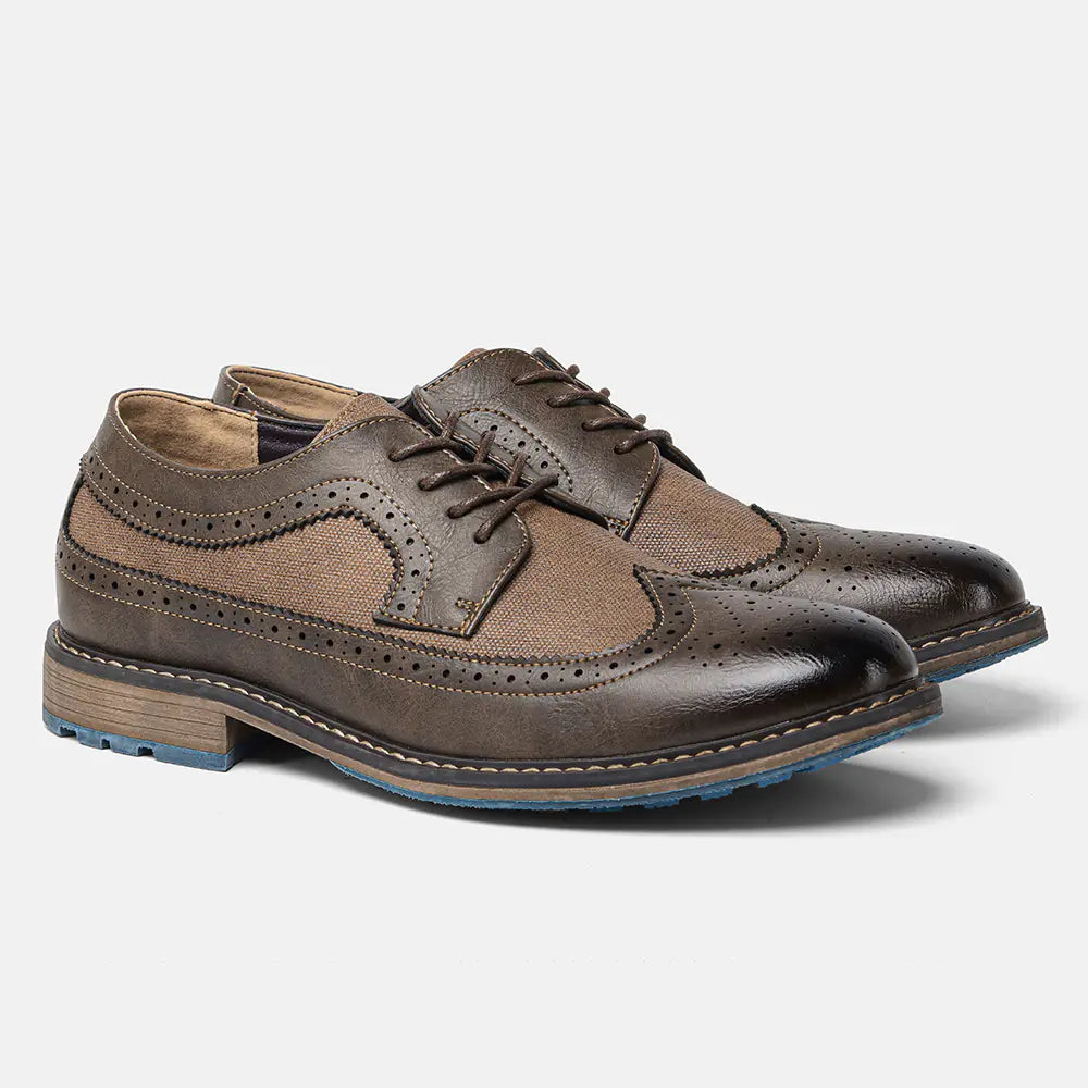 Vintage Brogue Shoes for Men