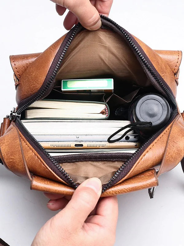 Messenger Bag, Tote Bag, Men's Shoulder Leather Bag