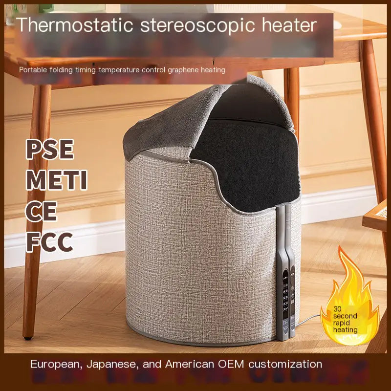360-Degree Magnetic Heating Cylinder for Warm Feet