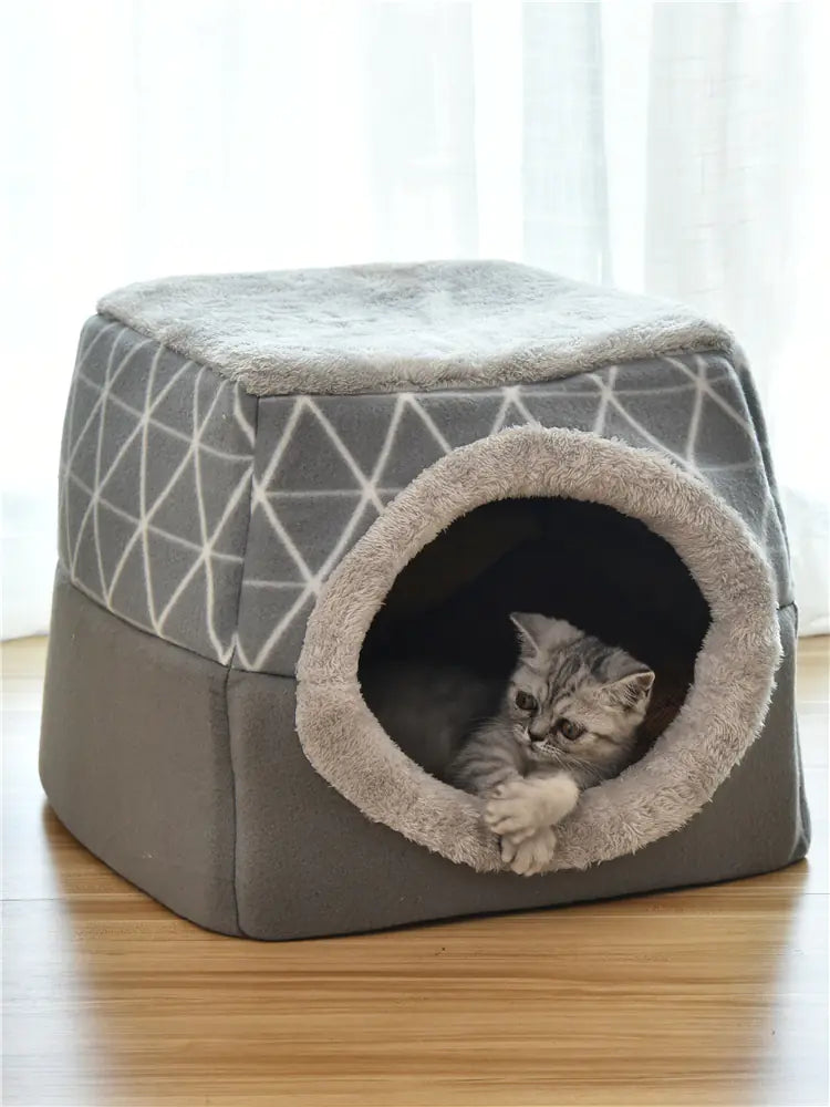Pet Dog and Cat Bed Villa - Dual Use Space Capsule