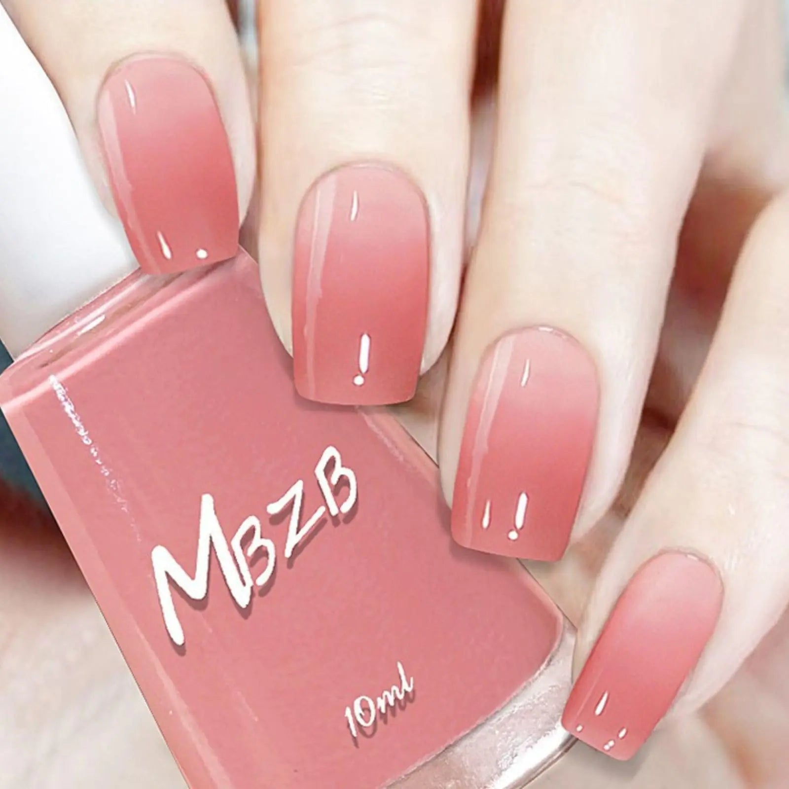 NovaCharm Sheer Pink Nail Polish - Jelly Nail Polish - Clear Pink Nail Polish Sheer Nail Polish - High Gloss Quick Dry Nail Polish - Translucent Pink Nail Polish for Nail Art DIY