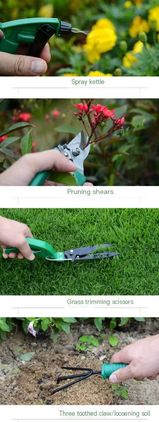 Gardening Tool Set for Planting and Potting Flowers