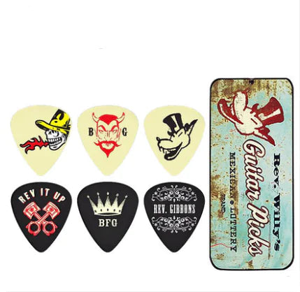 Dunlop Electric Guitar Picks in Metal Case