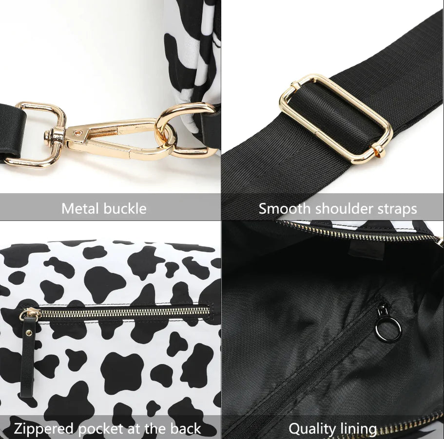 Ladies Oxford Cloth Large Capacity Fashion Crossbody Bag (Assorted Colors, 30x21x7 cm)