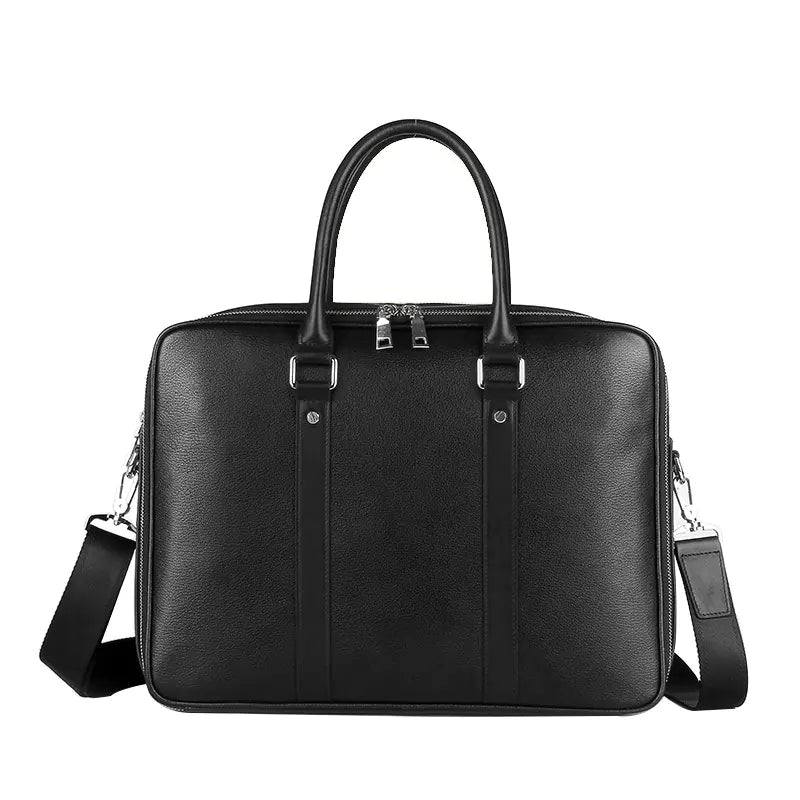 Men's Real-leather Business Handbag 14 Inch