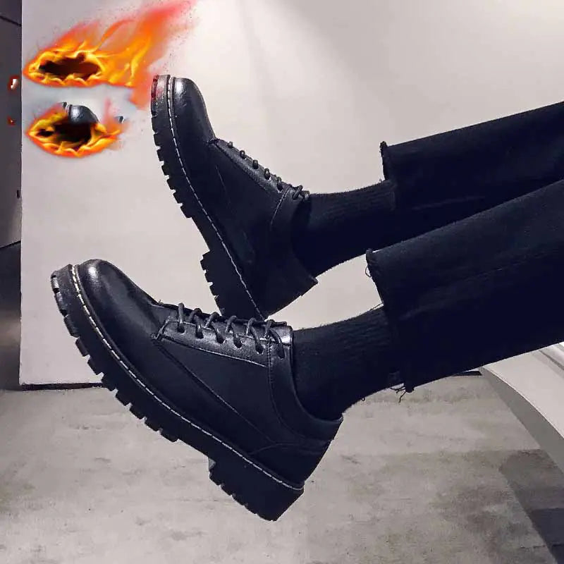 Bright Leather Casual Shoes for Men