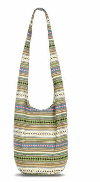 Travel Crossbody Bag, Artistic Fabric Shoulder Bag