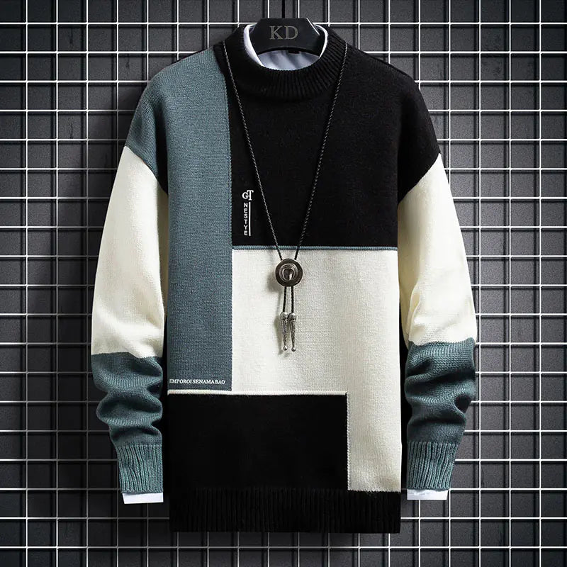 Men's Fashion Loose Knit Sweater