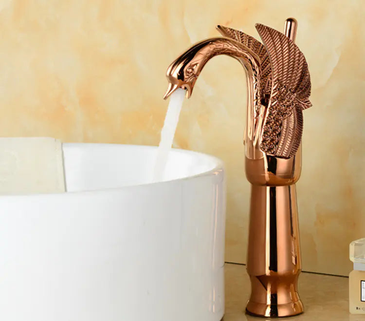 Antique Copper Bathroom Vanity Washbasin Faucet