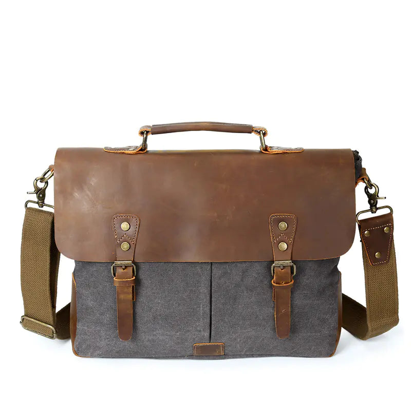 Canvas Crossbody Bag - Vintage Men's Bag