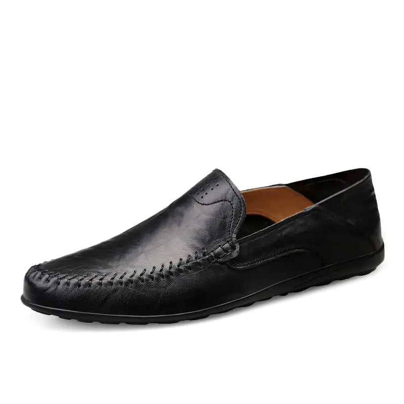 Large Casual Leather Peas Shoes for Men