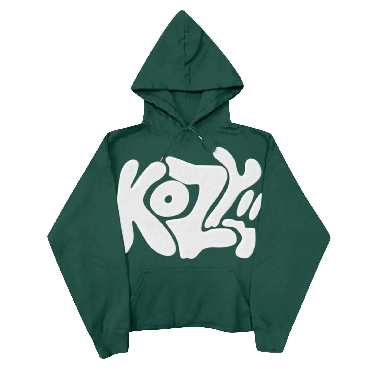 YFJRBR cropped hoodie men Kozy Hoodie for Women Men Green Y2k Hoodie Clothes Oversized Sweatshirt Graphic Hip Hop Streetwear Aesthetic Pullover hoodie kids blanket hoodie Green M