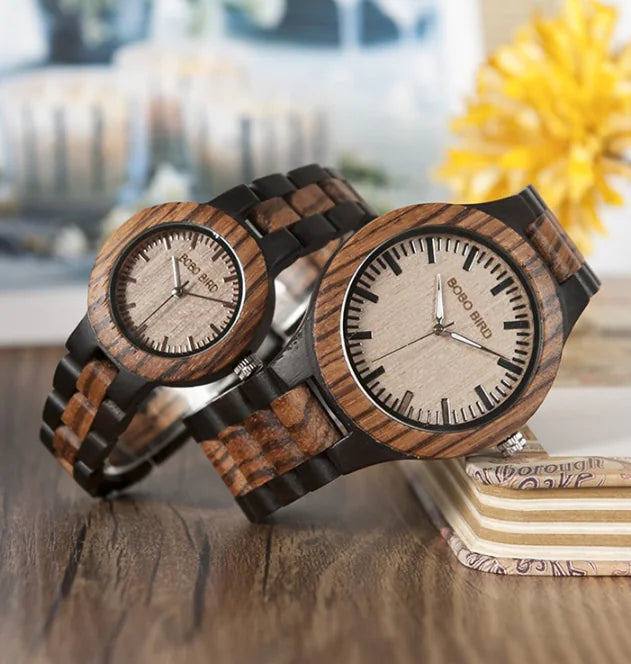 Wooden Couple Watches - Matching Set