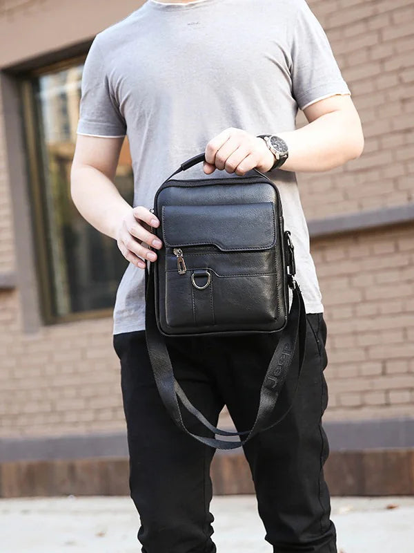 Messenger Bag, Tote Bag, Men's Shoulder Leather Bag