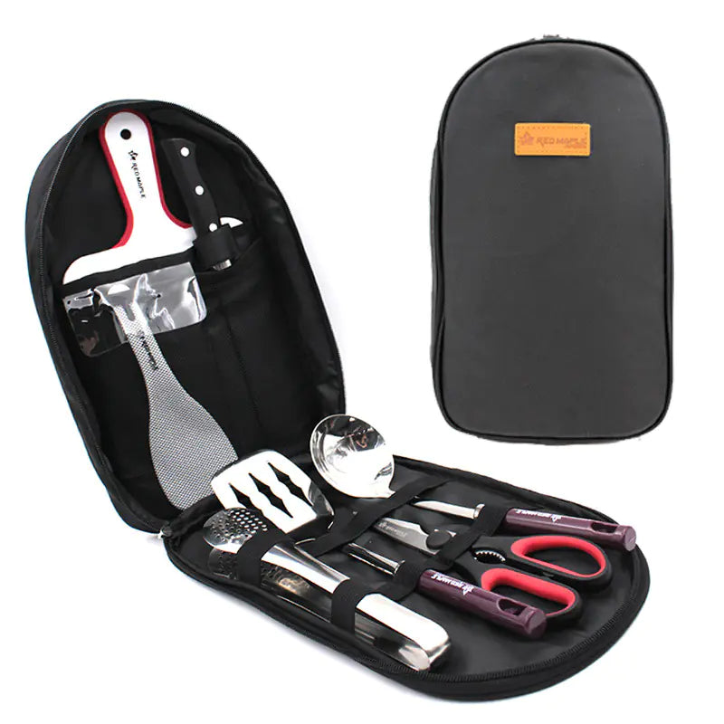 Outdoor Camping Cookware Set with BBQ Tools